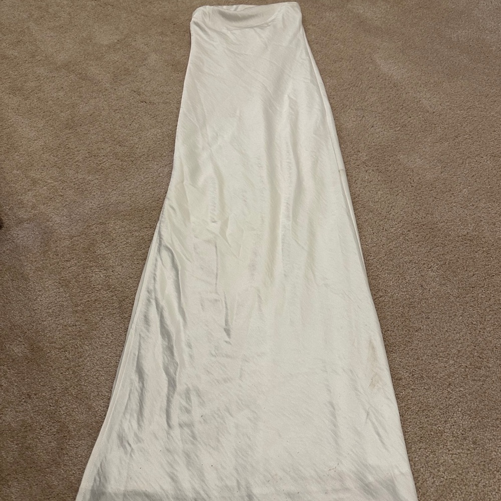 Strapless White Dress!